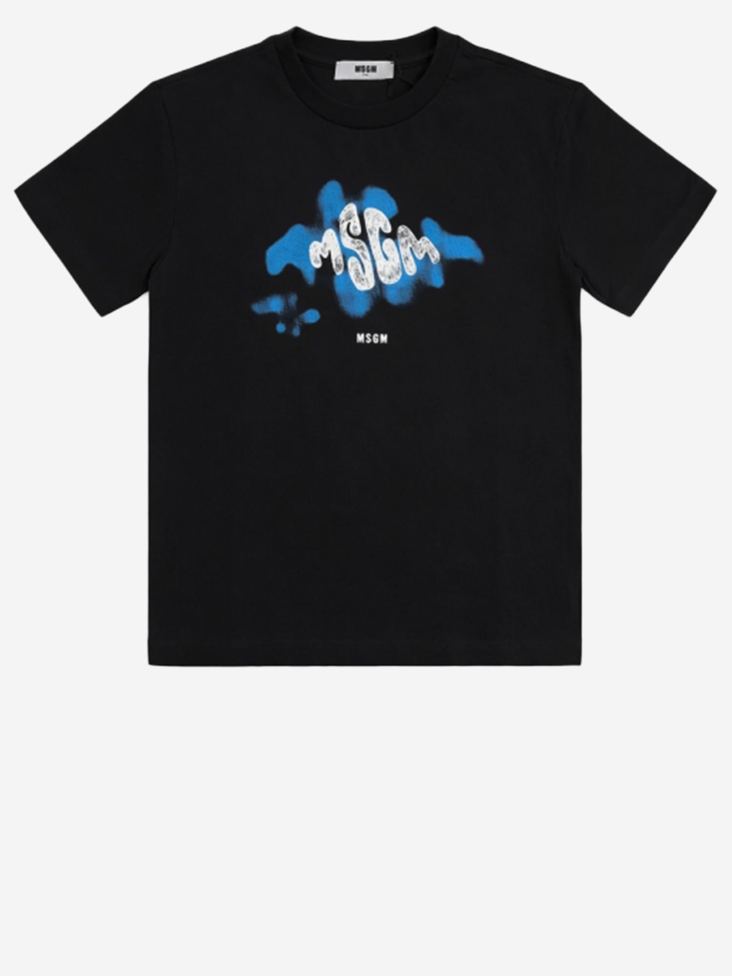 T-SHIRT IN COTONE CON LOGO S6MSJBTH195 110 MSGM KIDS 