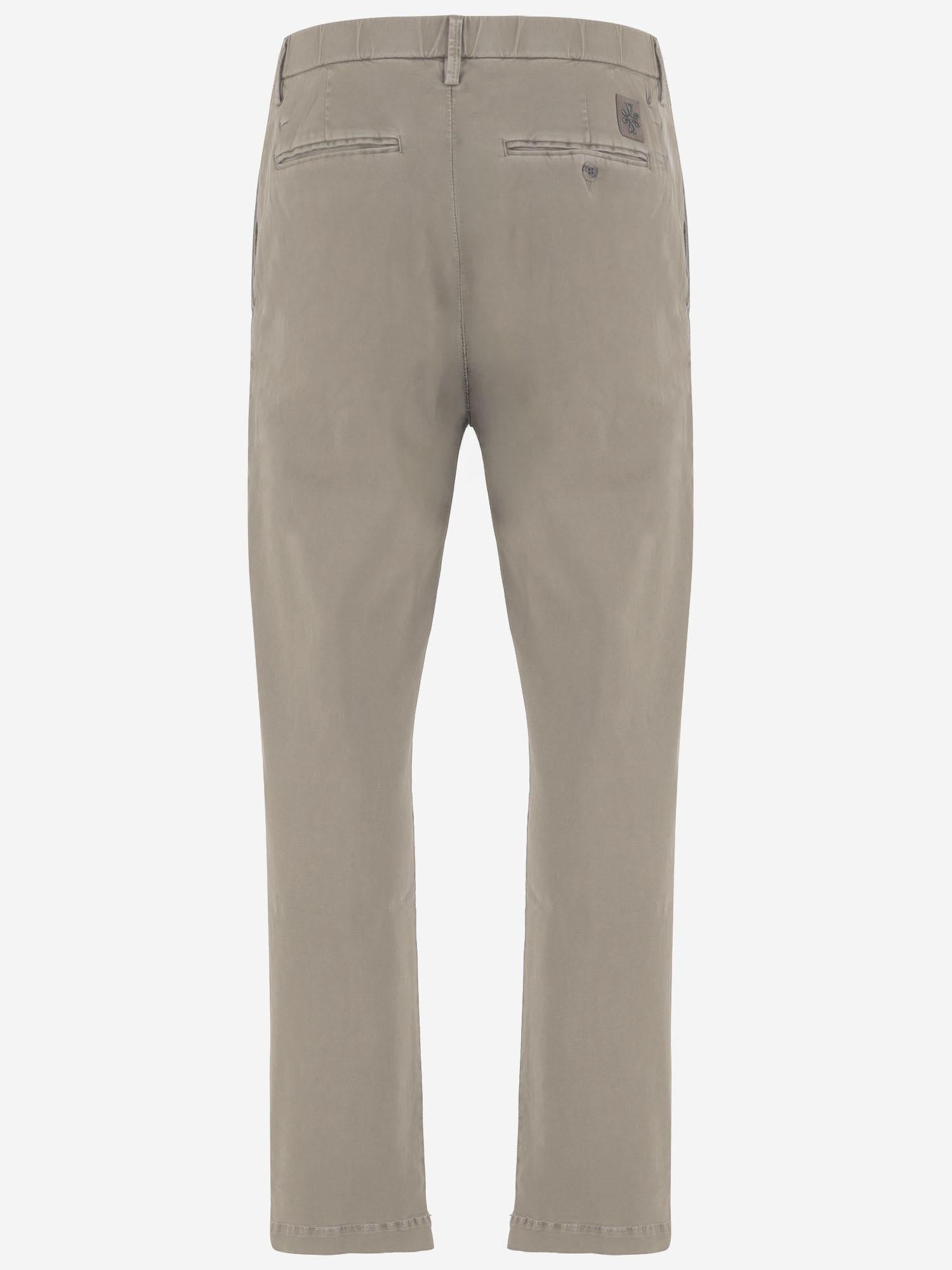 PANTALONI IN COTONE E LINO STRETCH JUMP0026 001B75 JACOB COHEN 