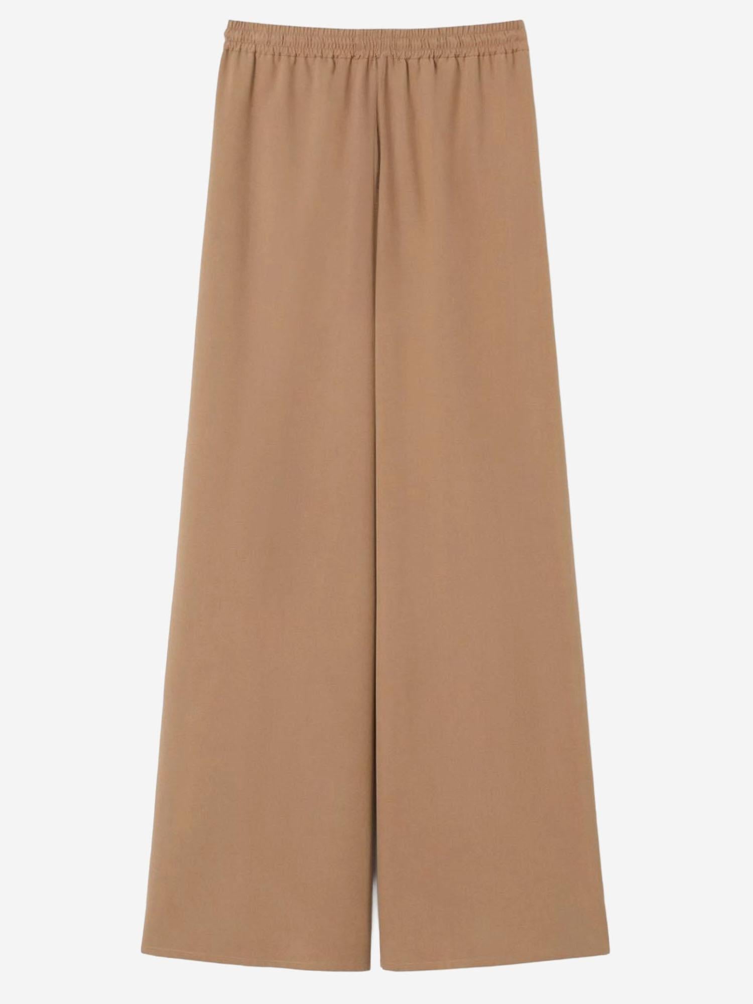 PANTALONI A GAMBA AMPIA IN SETA LAVATA MXMGENERO 016 MAX MARA 