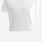 T-shirt bianca in misto viscosa TOW00912AJ00253 100 JACQUEMUS 