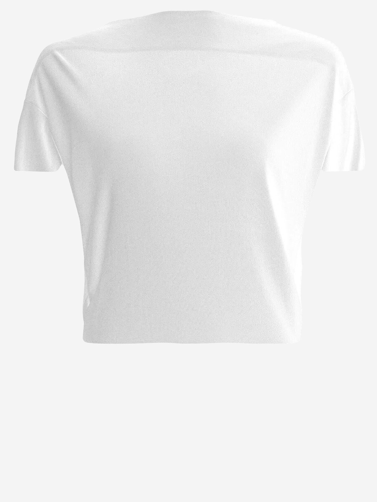 T-shirt bianca in misto viscosa TOW00912AJ00253 100 JACQUEMUS 