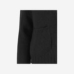 CARDIGAN IN CASHMERE D229WS ASPHALT OLIVER LATTUGHI 