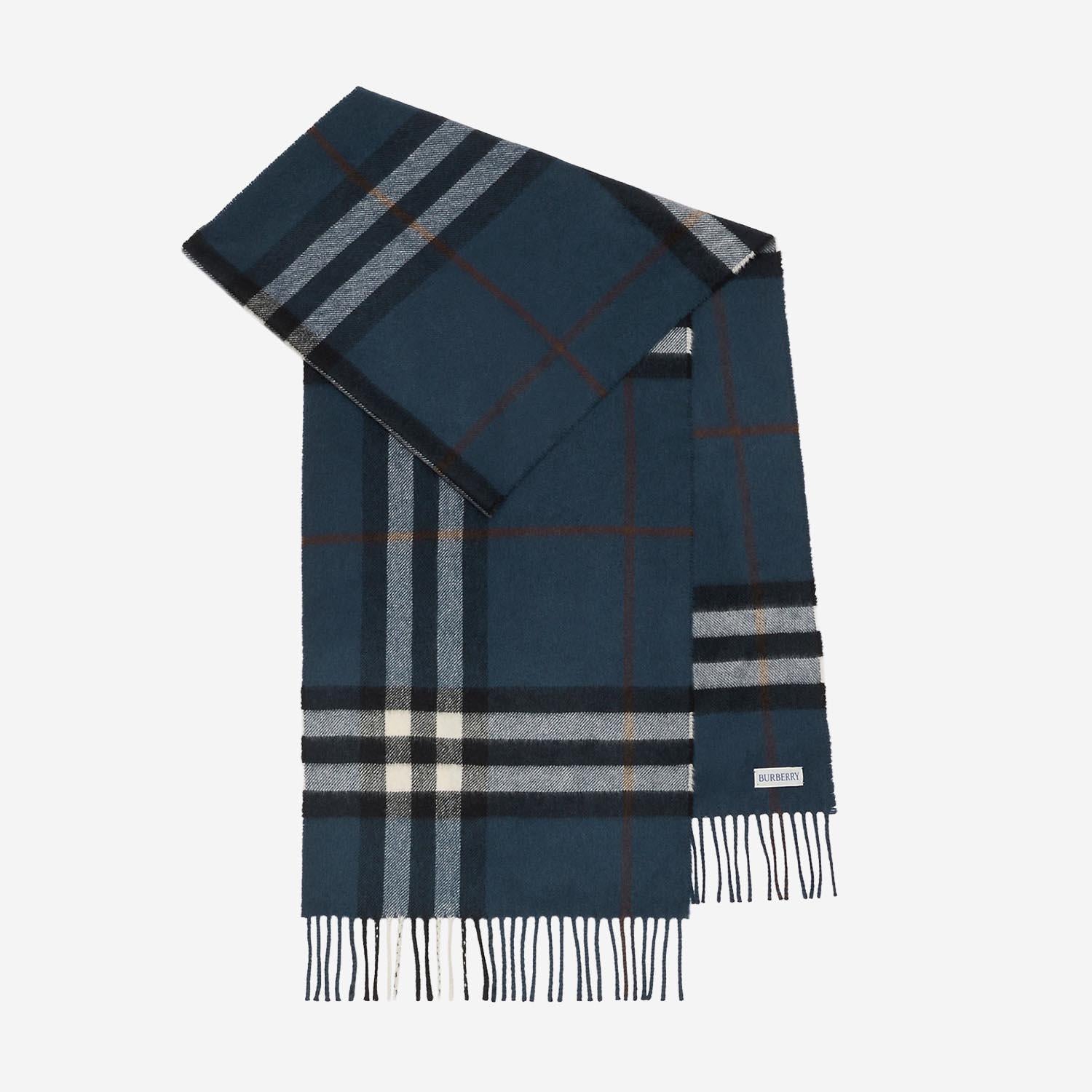 SCIARPA IN CASHMERE CON MOTIVO CHECK 8113948 MASTBLUE BURBERRY 