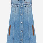 ABITO IN DENIM DI COTONE CON LOGO 1022695 1A167511D800 VERSACE 