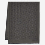 FOULARD IN LANA E SETA 520144 002TOUPEGRAY SALVATORE FERRAGAMO 
