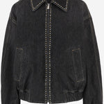 GIUBBOTTO DECORATO IN COTONE 1023067 1A164771D040 VERSACE 