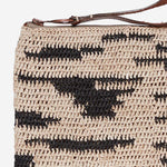 POCHETTE IN RAFIA NATURALE AMPYZEBRA EXCLU IBELIV 