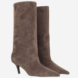 Stivali Fiona in pelle scamosciata FIONABOOT COFFEE AMINA MUADDI 