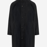 CAPPOTTO IN MISTO CASHMERE CON MOTIVO A RIGHE GM002277 TE17628O8007 GIORGIO ARMANI 