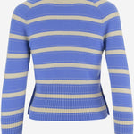 MAGLIA IN CASHMERE A RIGHE W40510AM SAILCOMBO GUEST IN RESIDENCE 