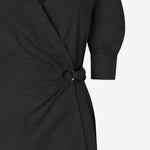 ABITO CORTO ALINE IN COTONE STRETCH 106602 A35QZ99 PINKO 