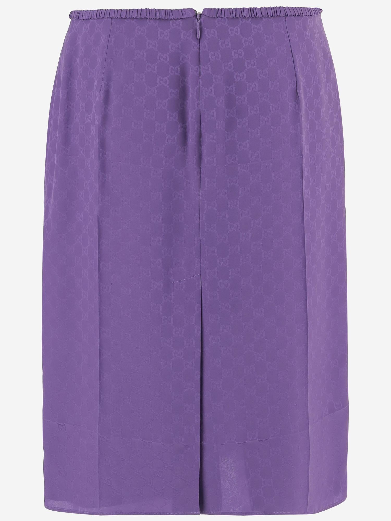 GONNA IN SETA GG JACQUARD 846275 ZATF95007 GUCCI 