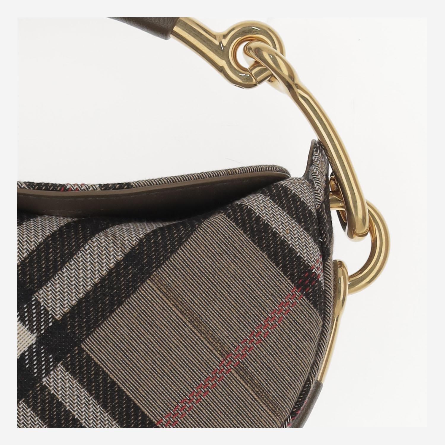 POCHETTE BRIDLE CON MOTIVO CHECK 8116866 BRUSH BURBERRY 