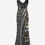 ABITO LUNGO IN SETA E VISCOSA CON MOTIVO FANTASIA 6HRI106H888 064 EMILIO PUCCI 