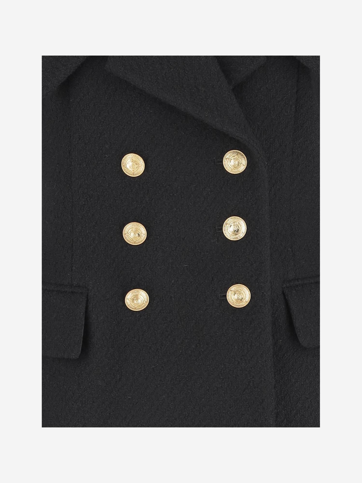 GIACCA DOPPIOPETTO IN LANA BOUCLÉ CH25AVE22935 001 CHLOE 