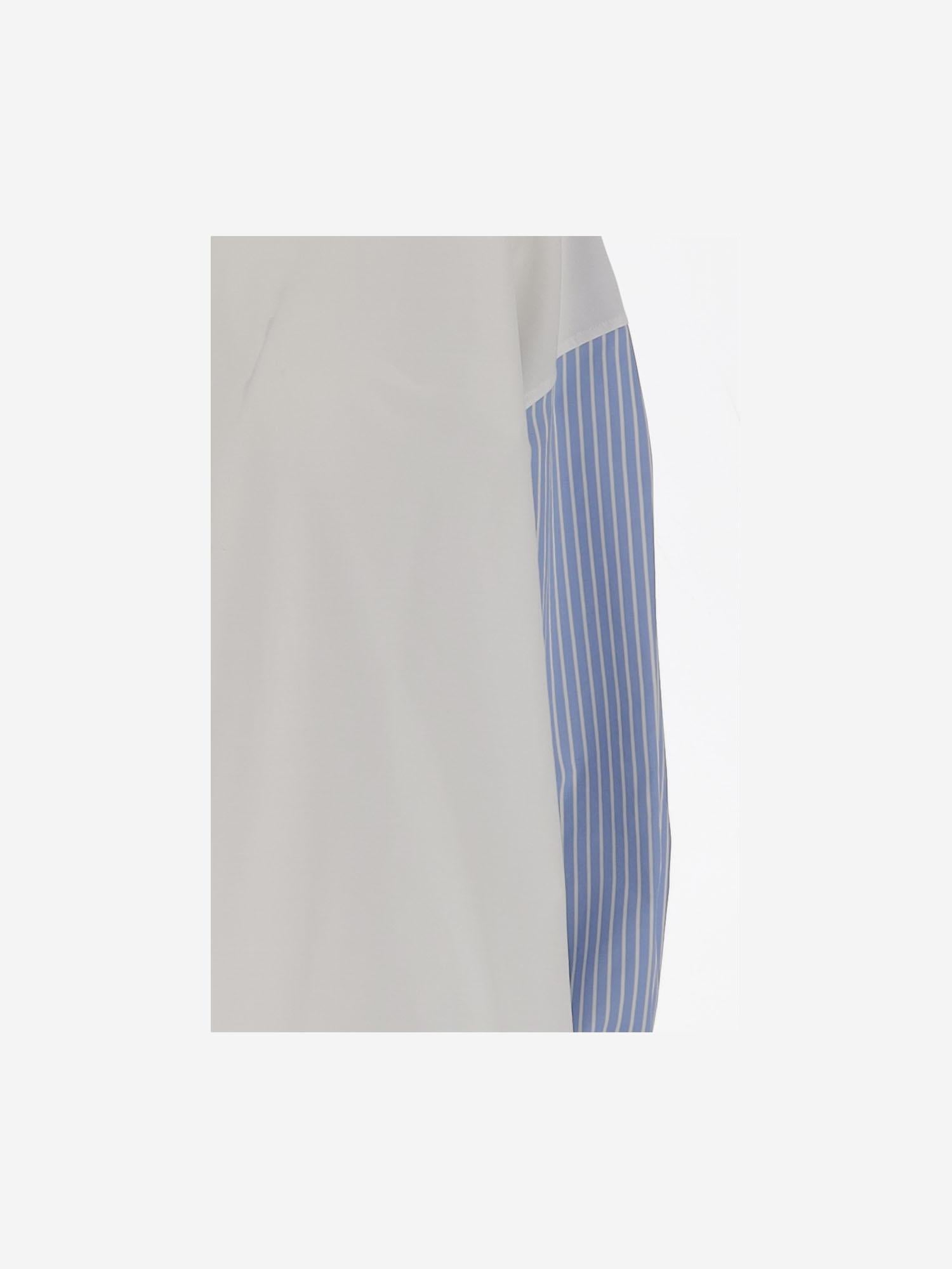 CAMICIA IN COTONE E SETA CON MOTIVO A RIGHE MN01825 T4051710 HER SHIRT 