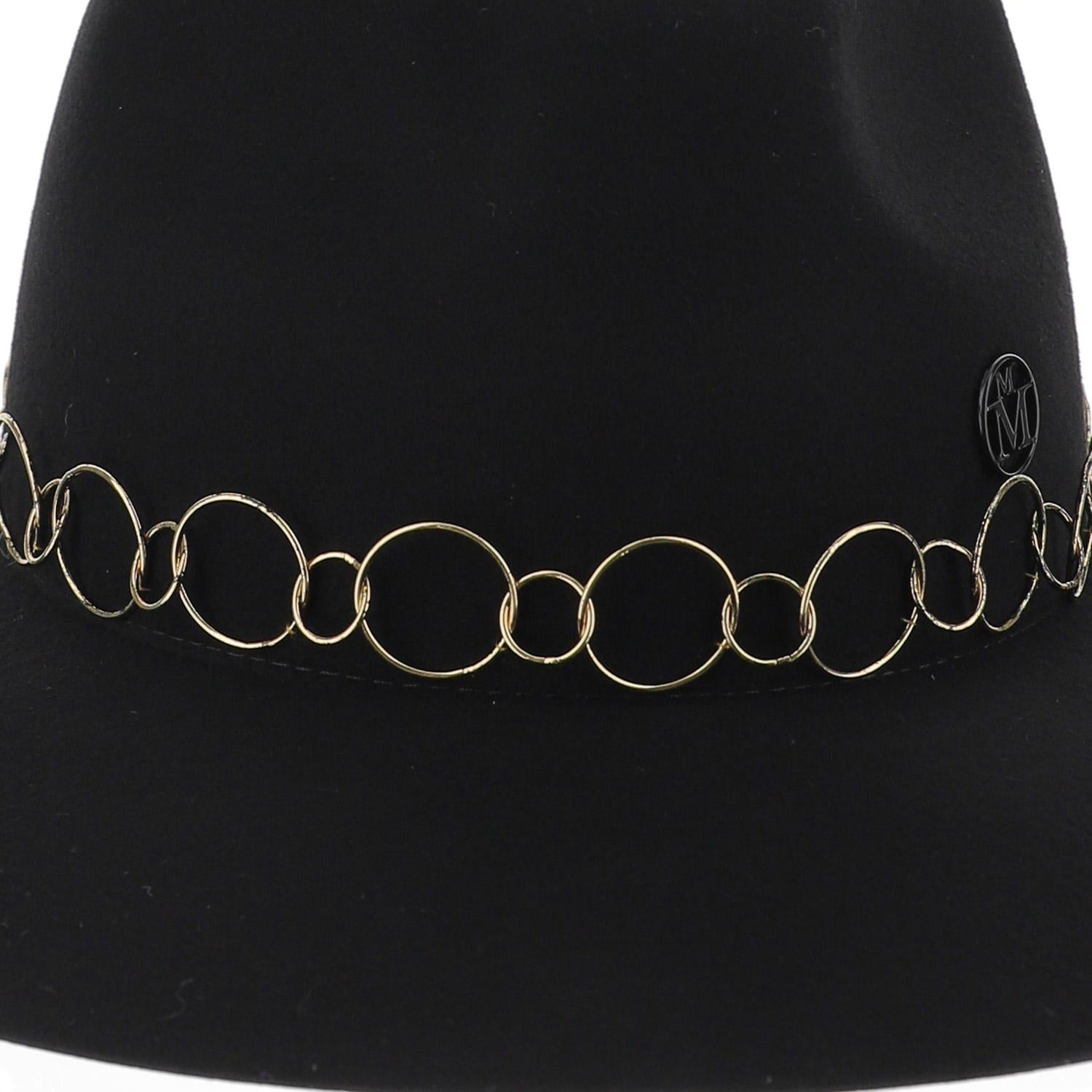 FEDORA HENRIETTA IN FELTRO 1002091001 BLACK MAISON MICHEL 