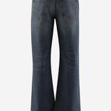 Jeans in denim di cotone con dettaglio morsetto 860844 XDDF04011 GUCCI 