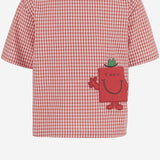 T-SHIRT IN COTONE CON MOTIVO A QUADRI 848696 XWA7X6312 GUCCI KIDS 