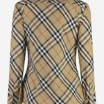 CAMICIA IN COTONE CON MOTIVO CHECK 8113599 SAND IP CHECK BURBERRY 