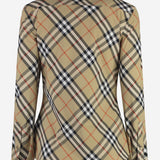CAMICIA IN COTONE CON MOTIVO CHECK 8113599 SAND IP CHECK BURBERRY 