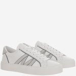Sneakers Monaco2 in pelle e glitter 4M00070 M7232001 MONCLER 
