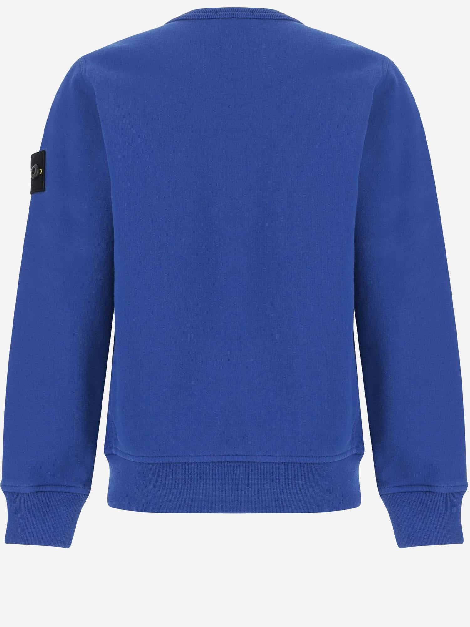 FELPA IN COTONE STRETCH CON LOGO 6100001 S0A20V0022 STONE ISLAND KIDS 