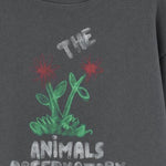 FELPA IN COTONE CON STAMPA LOGO F25031 066DX THE ANIMALS OBSERVATORY KIDS 