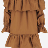 ABITO A BALZE IN TWILL DI COTONE 820312 Y3A992498 SAINT LAURENT 