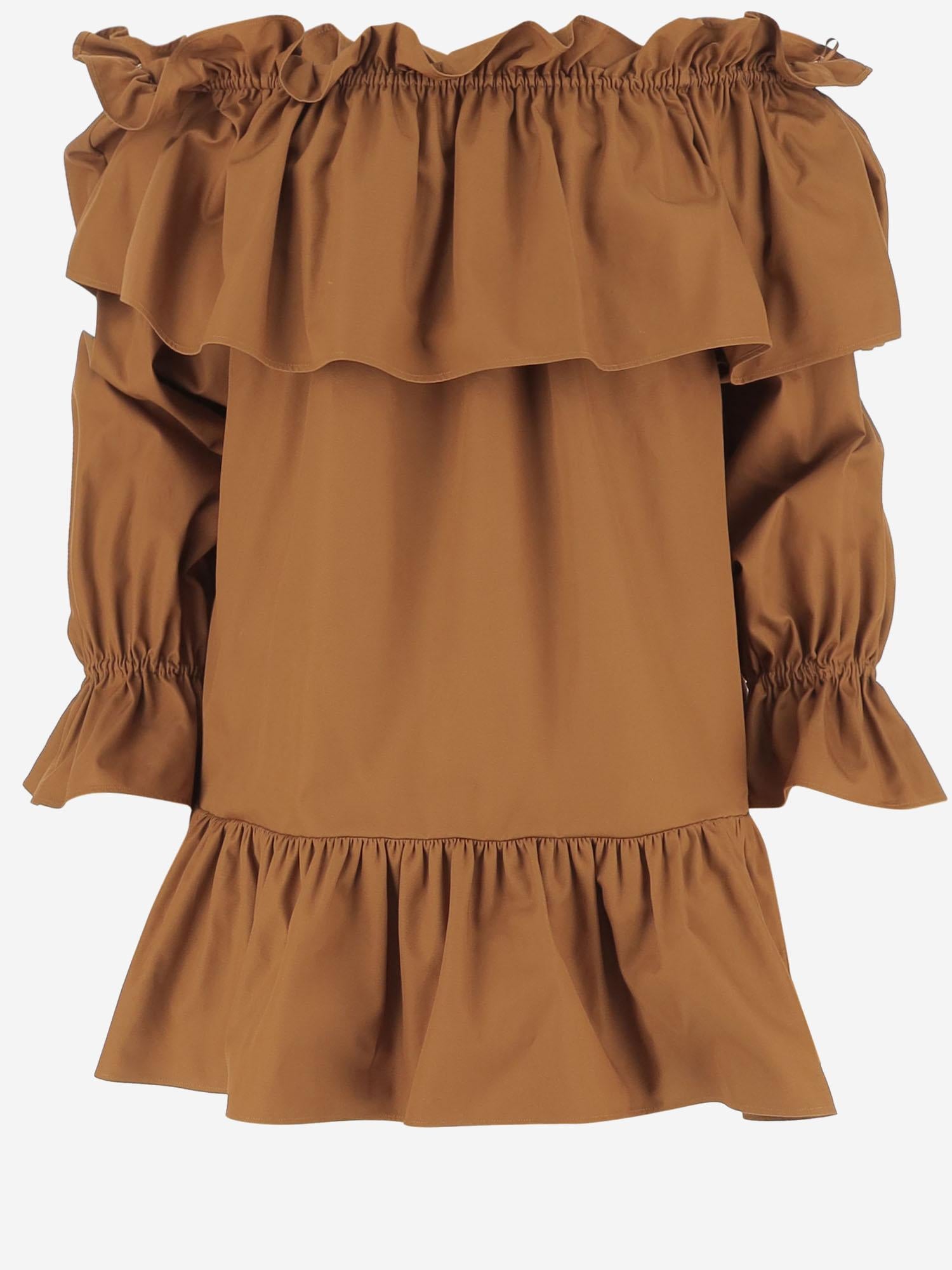 ABITO A BALZE IN TWILL DI COTONE 820312 Y3A992498 SAINT LAURENT 