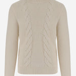 MAGLIA CON TRECCE IN COTONE E ALPACA K4138LW KBG K-WAY 