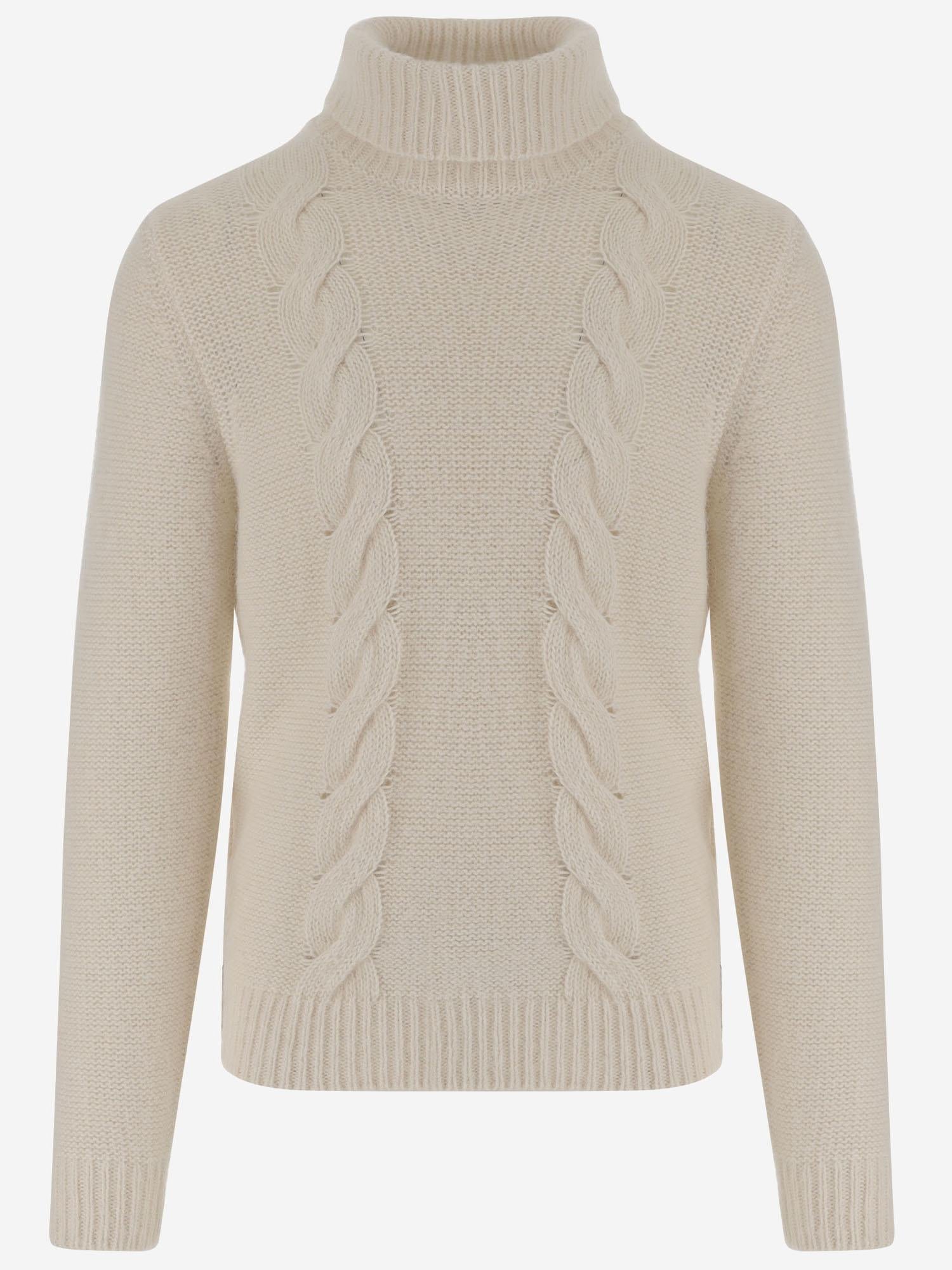 MAGLIA CON TRECCE IN COTONE E ALPACA K4138LW KBG K-WAY 