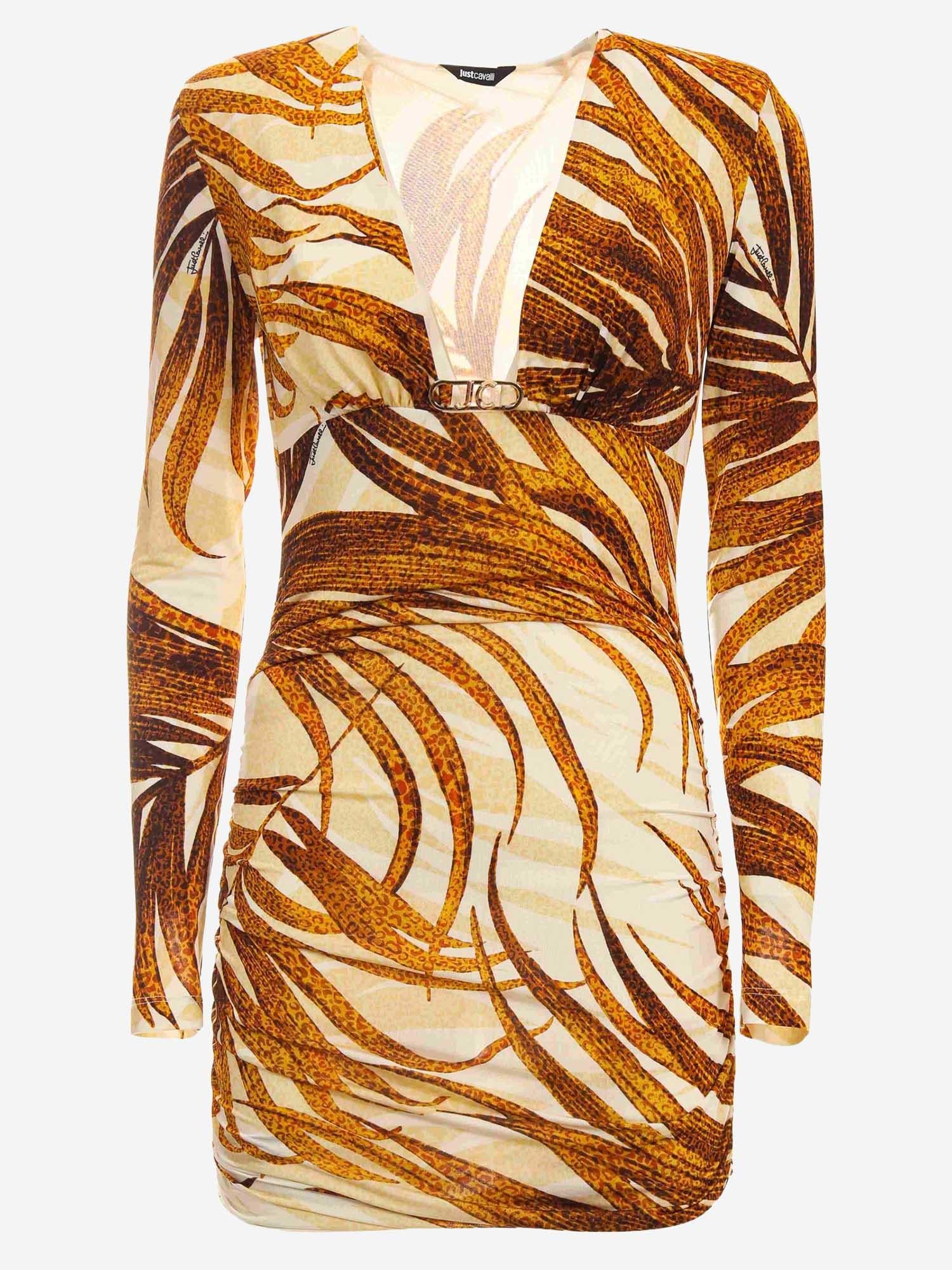 ABITO IN VISCOSA STRETCH CON STAMPA 80PAO957 JS560638 JUST CAVALLI 