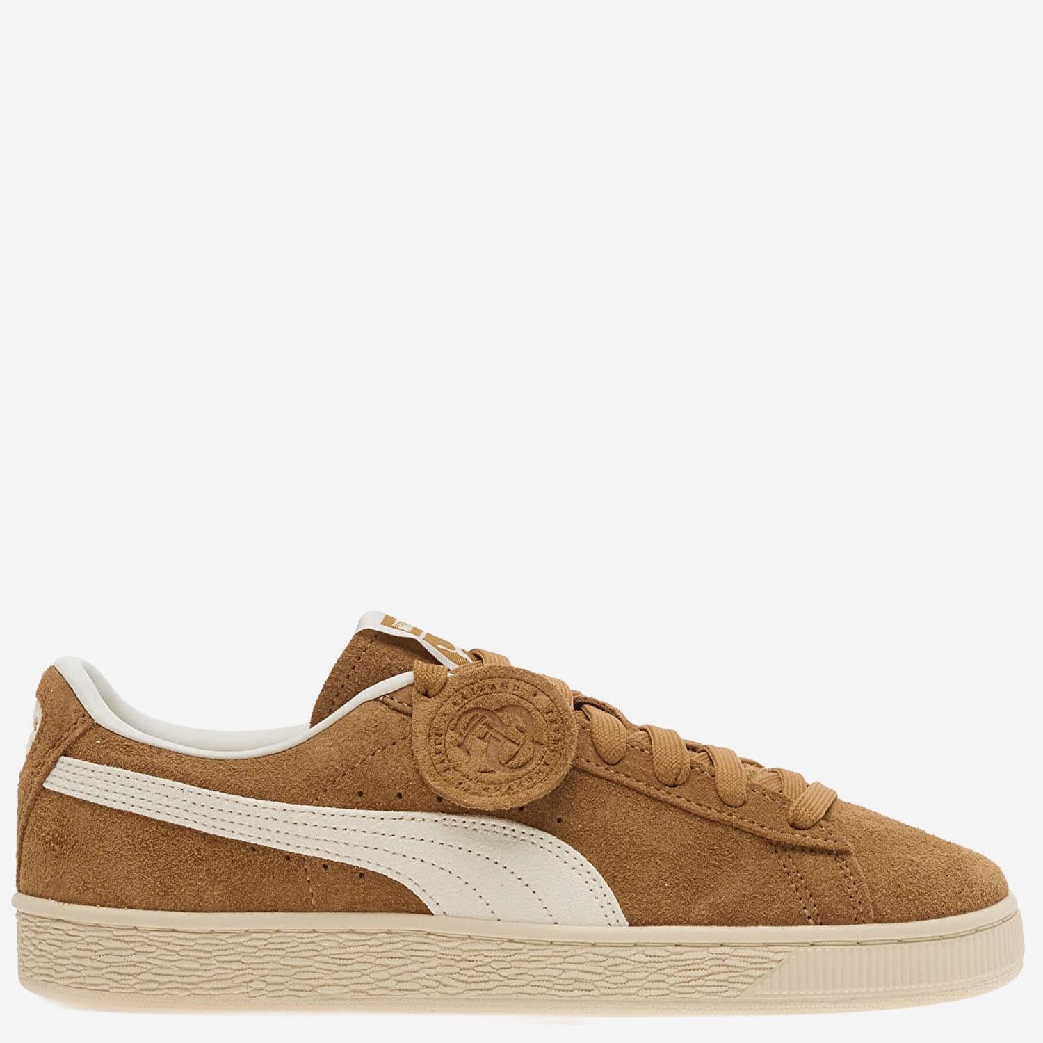SNEAKERS SUEDE CHARLES CON DETTAGLI IN PELLE 40376703 HONEYBUTTERWHITE PUMA 