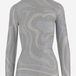 MAGLIA IN JERSEY LAMé CON MOTIVO ASTRATTO 5UJM11 5U767987 EMILIO PUCCI 