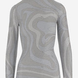 MAGLIA IN JERSEY LAMé CON MOTIVO ASTRATTO 5UJM11 5U767987 EMILIO PUCCI 