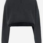 FELPA CORTA IN COTONE CON DECORAZIONE GWP02203 P00189690456 GOLDEN GOOSE 