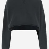 FELPA CORTA IN COTONE CON DECORAZIONE GWP02203 P00189690456 GOLDEN GOOSE 