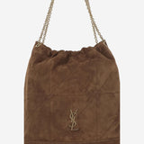 BORSA POCHON JAMIE GRANDE IN PELLE SCAMOSCIATA 828350 1U8P72916 SAINT LAURENT 