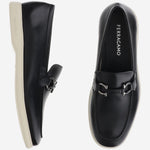 MOCASSINI GANICINI IN PELLE COSIMO 006NERONATURALENEWBISCOTTO SALVATORE FERRAGAMO 