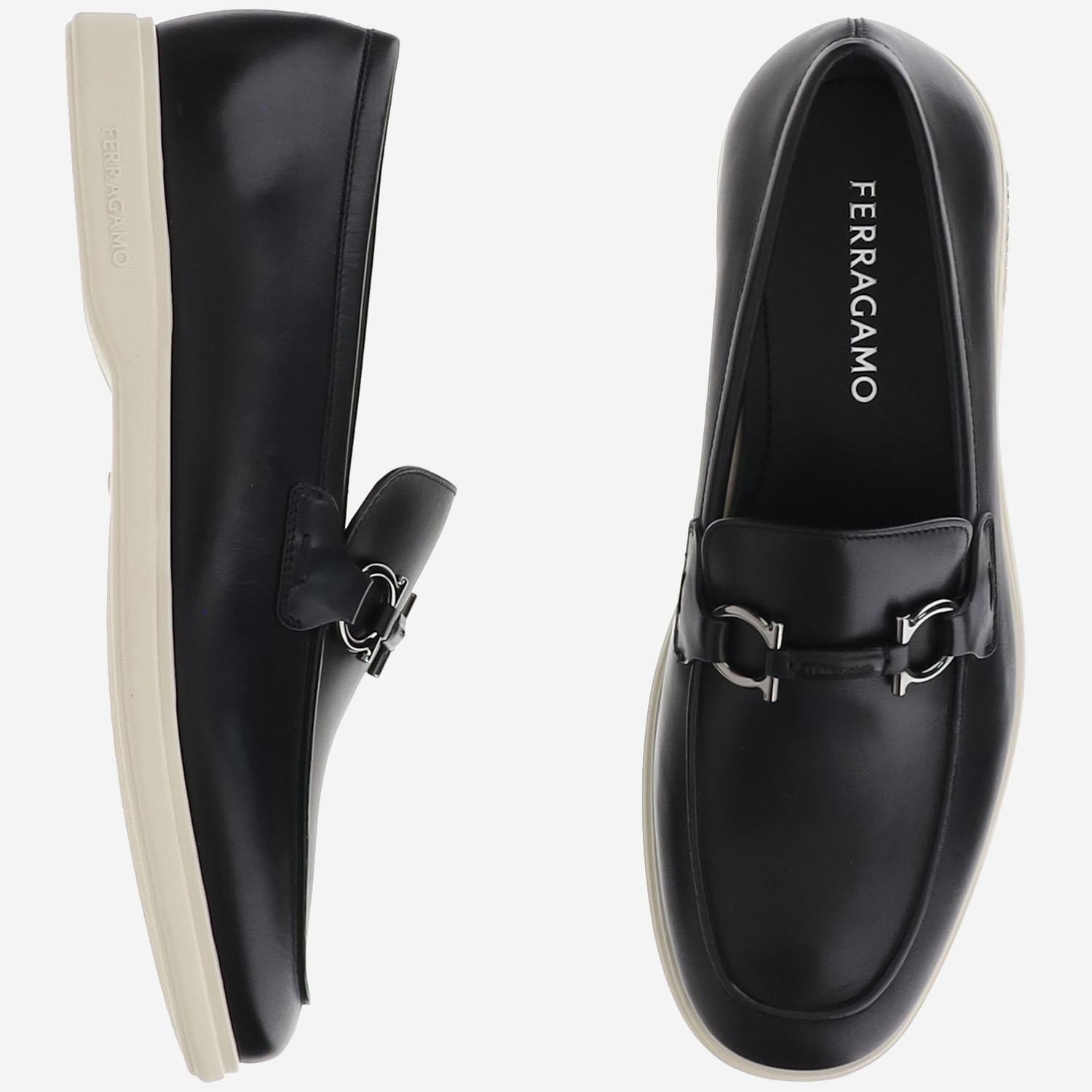 MOCASSINI GANICINI IN PELLE COSIMO 006NERONATURALENEWBISCOTTO SALVATORE FERRAGAMO 