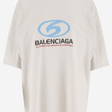 T-SHIRT IN COTONE CON LOGO 764235 TPVU69265 BALENCIAGA 