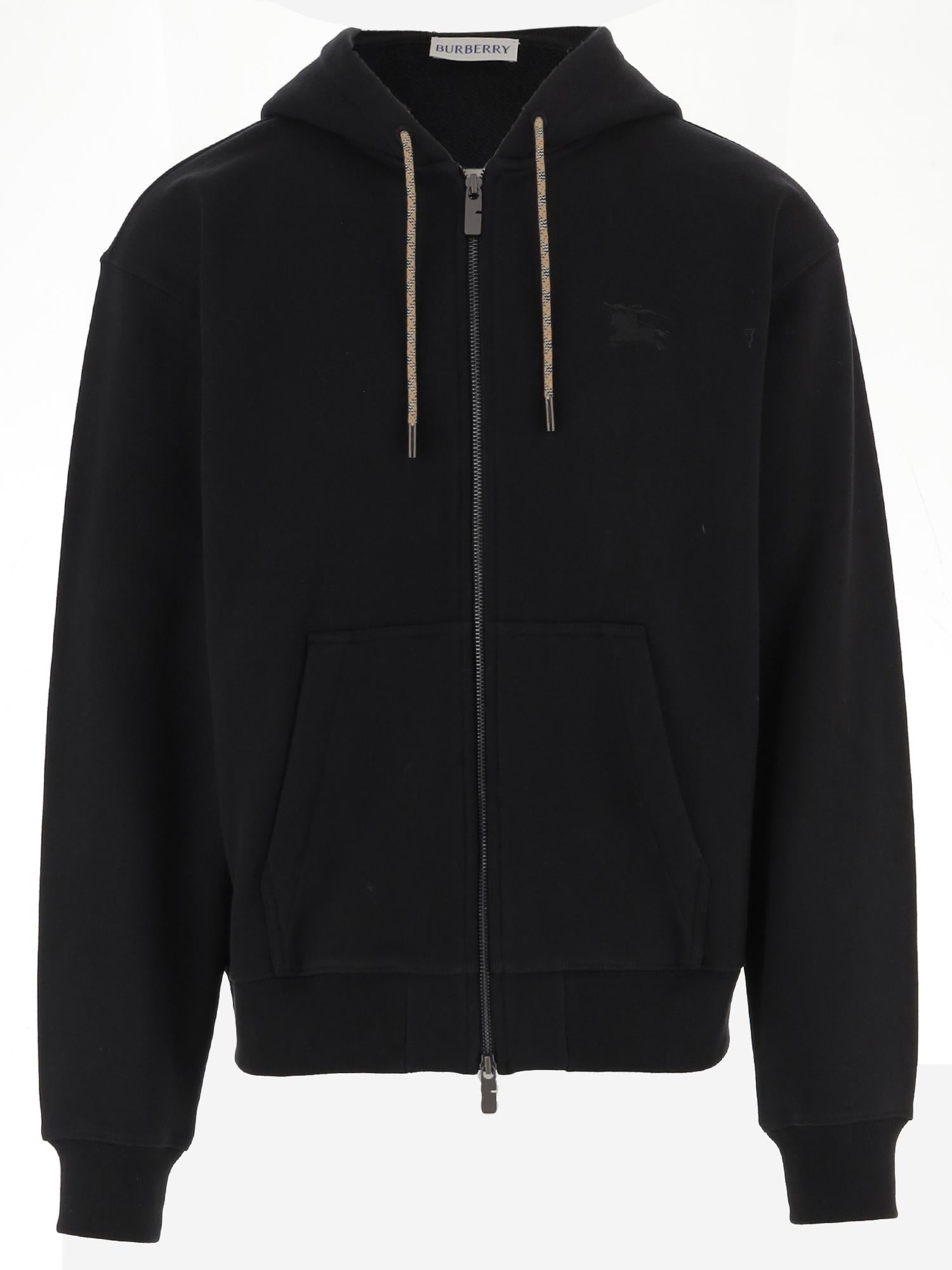 FELPA IN COTONE CON LOGO 8119052 BLACK BURBERRY 