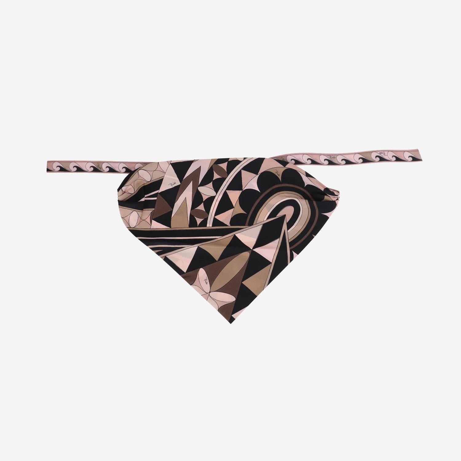 BANDANA IN SETA CON STAMPA MANUBA 6HGF206H771 039 EMILIO PUCCI 