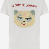T-SHIRT LE CHAT DE LA MAISON IN COTONE 7B3MG25J 9LDA03 VALENTINO 