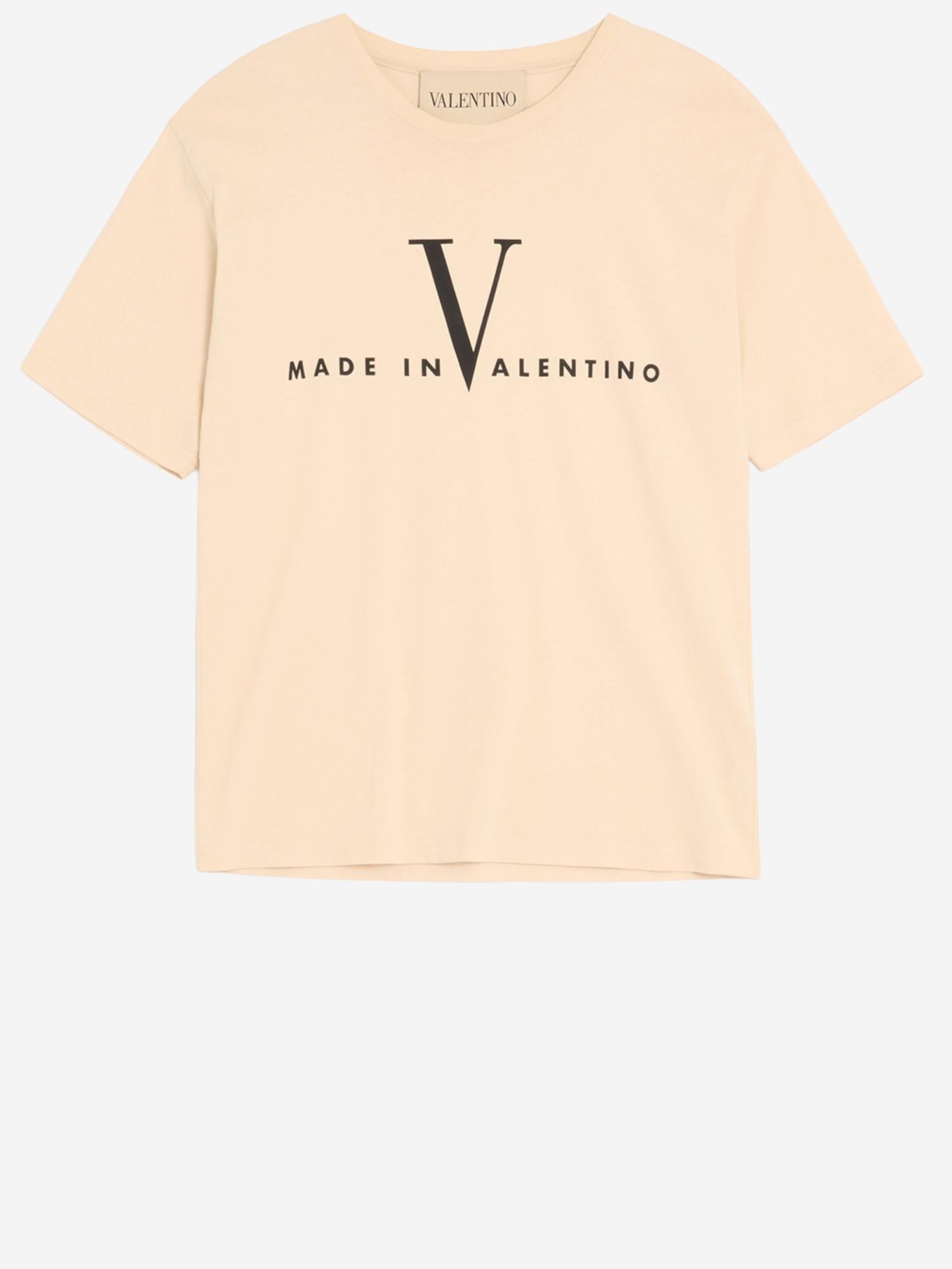 T-SHIRT IN COTONE CON LOGO 8V3MG16P BAQQT3 VALENTINO 