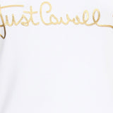 T-SHIRT IN COTONE STRETCH CON LOGO FRONTALE 80PAHT02 CJ502G03 JUST CAVALLI 