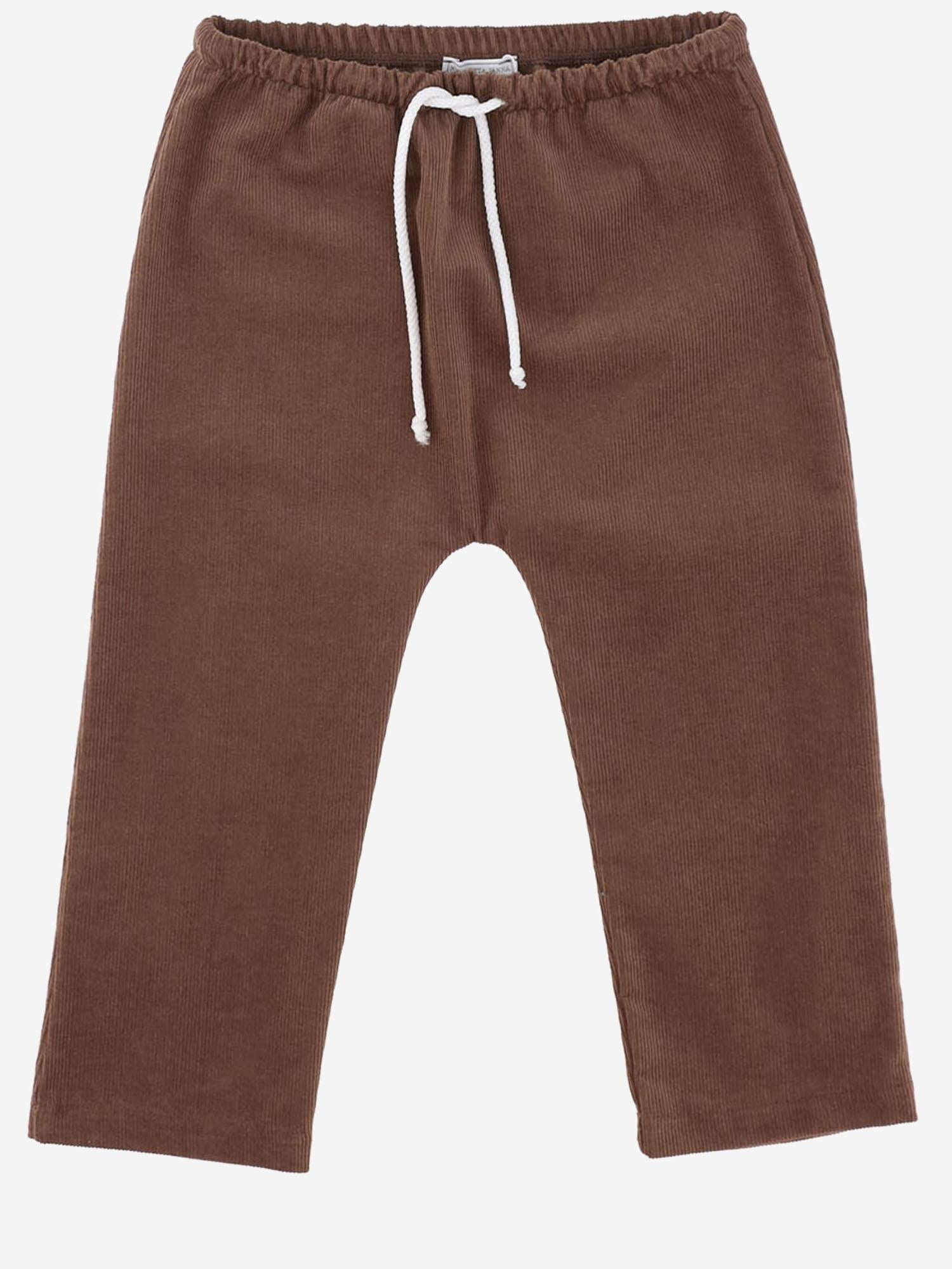 PANTALONI IN COTONE A COSTE PABLO 61 NICOLETTA FANNA KIDS 