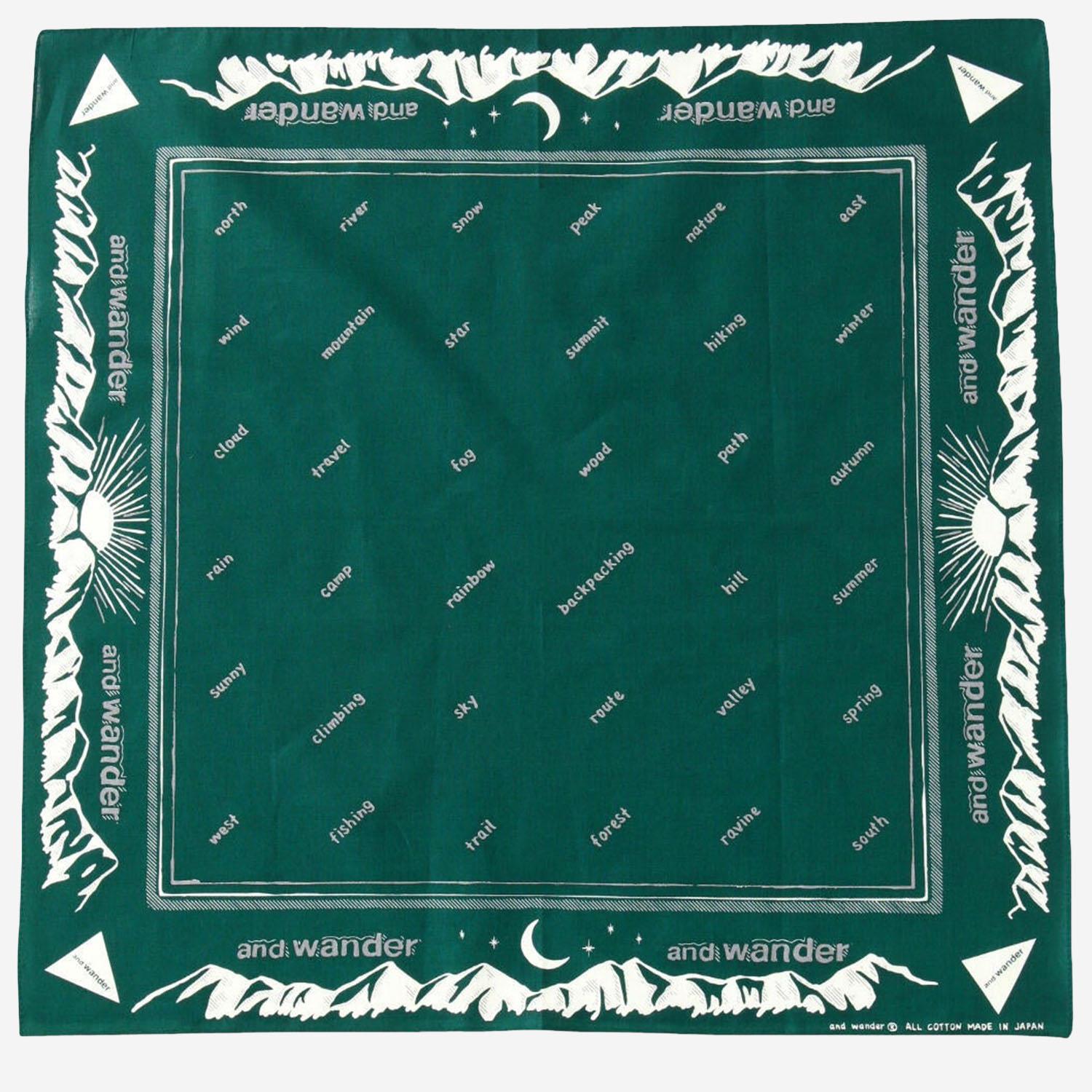 BANDANA IN COTONE CON STAMPA GRAFICA 5745987264 140 AND WANDER 