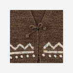 GILET IN LANA MERINO CON MOTIVO GRAFICO K1223W25 762 MISHA & PUFF KIDS 